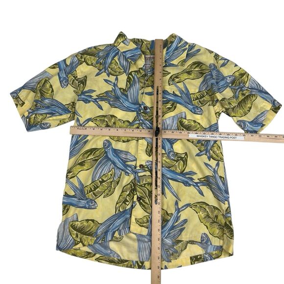 Patagonia Pataloha Men's Limited Hawaiian Fish Blue Yellow Print Shirt Medium - Picture 3 of 11